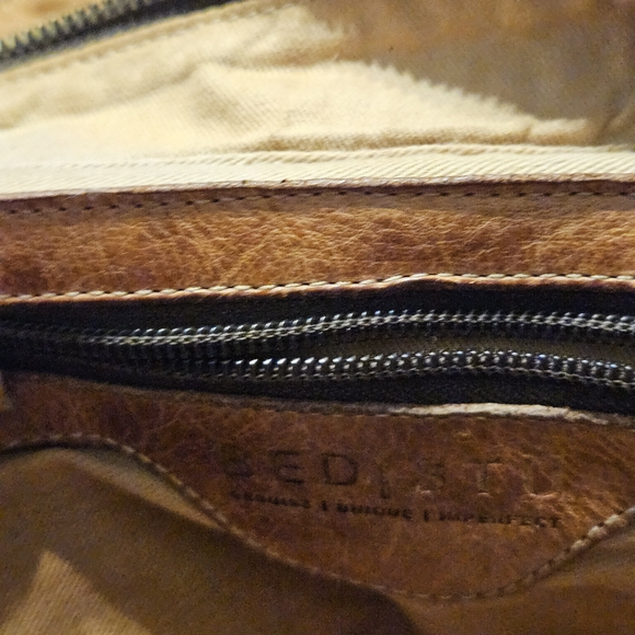 BEDSTU Brown Leather Crossbody Bag with Decorative Stitching - Picture 7 of 11
